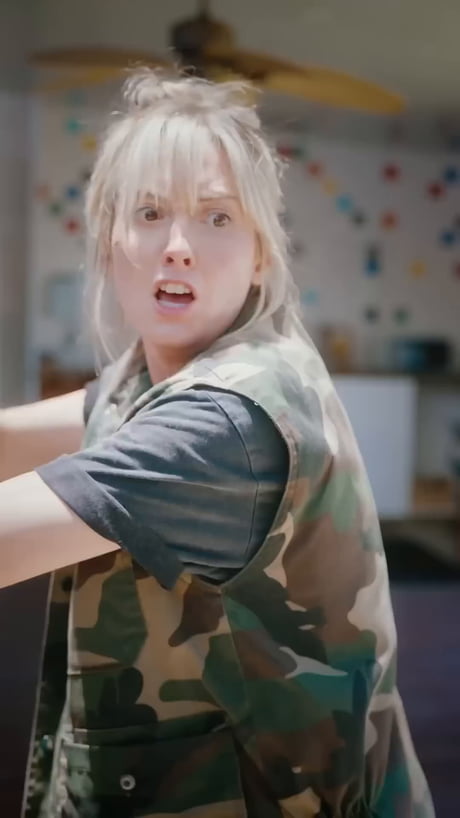 Fighting a zombie in a wheelchair