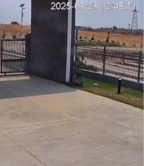 Tectonic plate displacement along a fault line