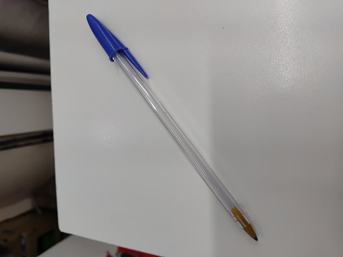 It took me 2 years, 1 month and 17 days, but for the first time in my 30 years of life, I used all the ink from a pen without losing its cap