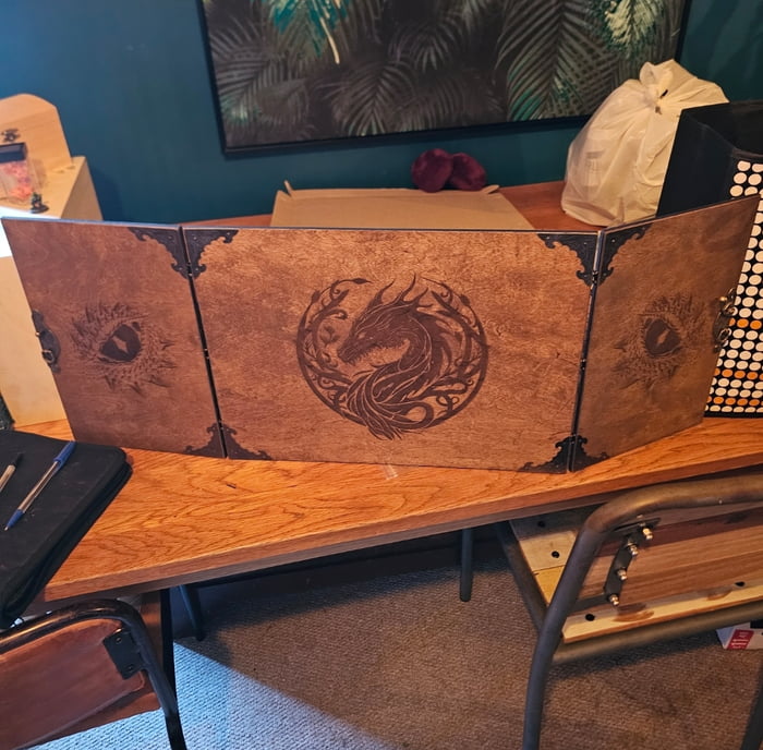 I got a DM screen for Christmas but no one else will care so I wanted to post it here
