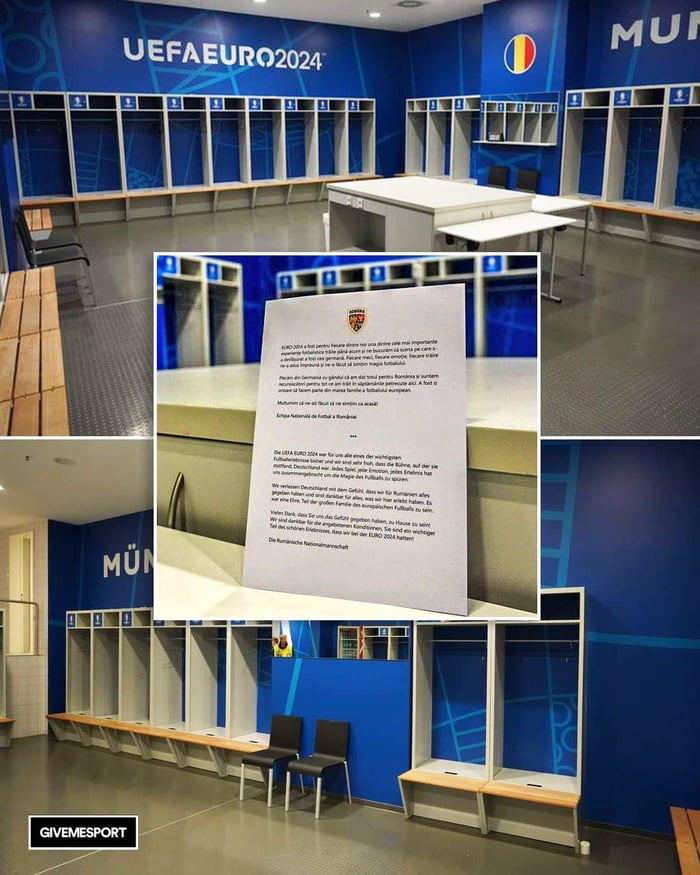 After being knocked out of the Euros the Romanian team left their locker room spotless and wrote a thank you note for Germany for hosting. For many we are still gypsies but we are not so much as we used to be