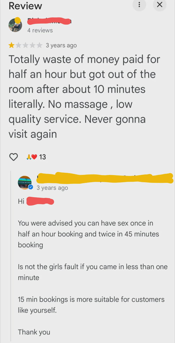 Some reviews hit different