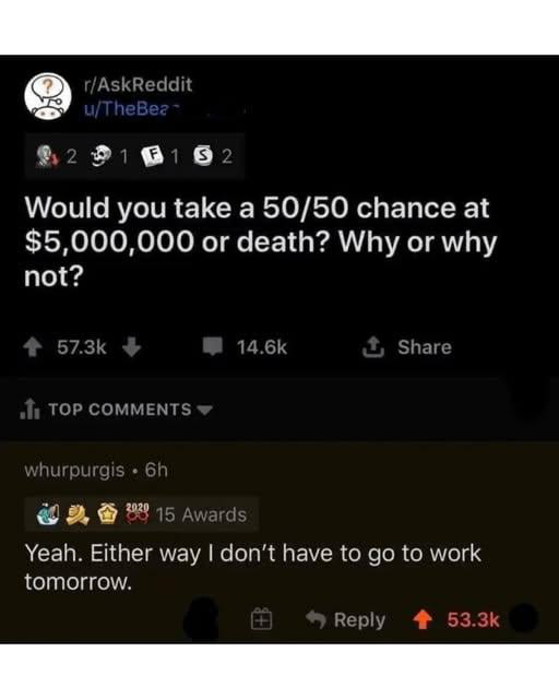 A win-win situation if you ask me