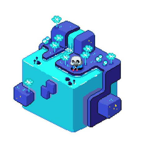 Waterfall Pixel Undertale 9gag