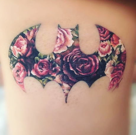 Roses are Red / Violets are Blue / This is a shitty Batman tattoo - 9GAG