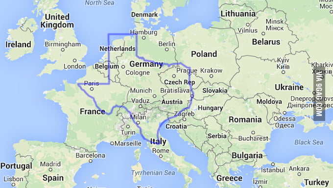 For Those Wondering This Is How Big Texas Is Vs Europe 9GAG   AZpObXn 700b 