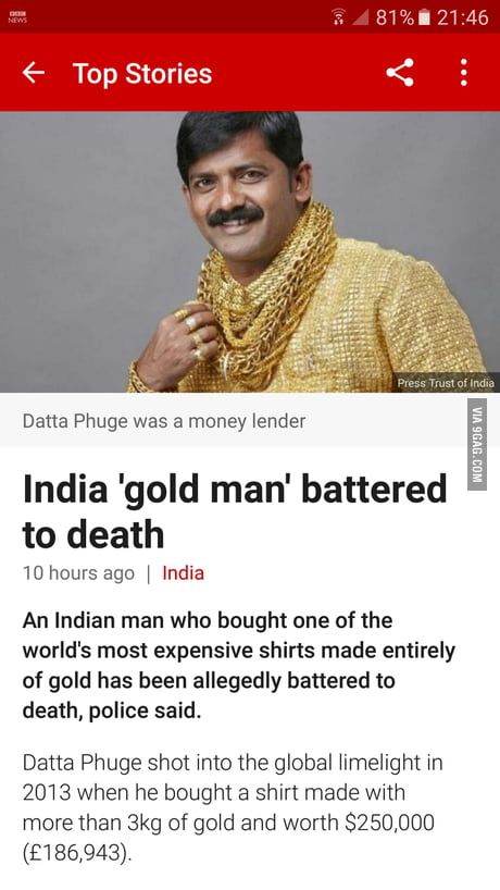 Indian gold cheap shirt meme