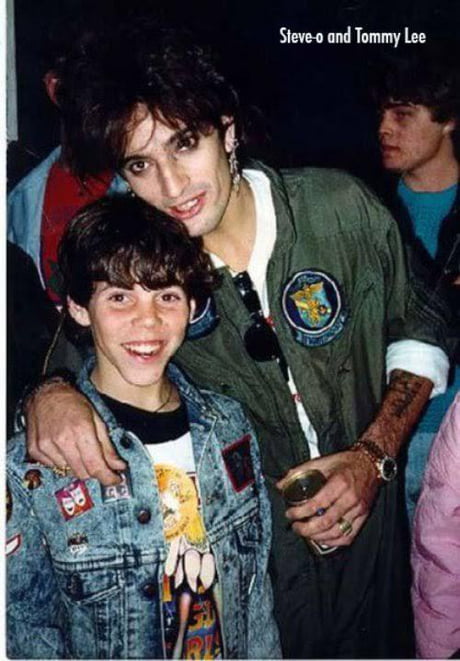 Tommy Lee and Steve-O; 1986