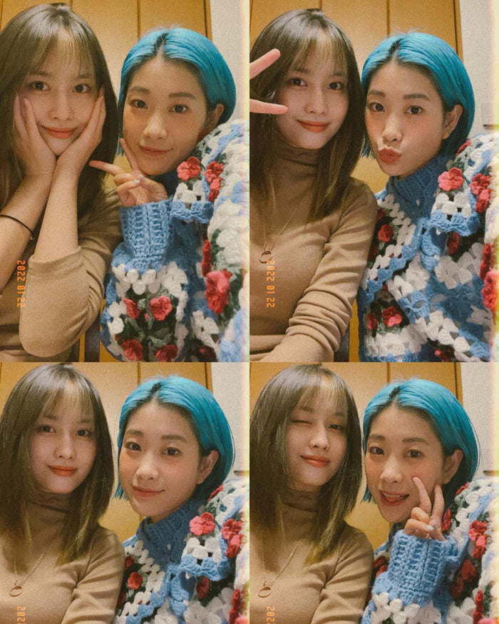 Photo : Banghana Instagram update - Momo with her sister “ Hello February ”