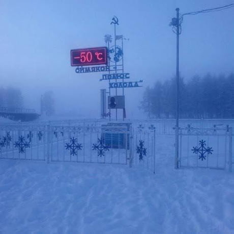 Temperature In Oymyakon Sakha Republic Russia This Rural Locality In Russia Is The Coldest Permanently Inhabited Settlement On Earth 9gag