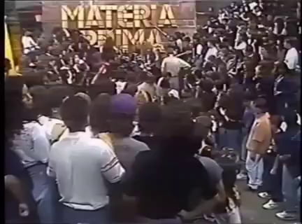 Sepultura in their prime (1991) on their home turf in Belo Horizonte, Brazil. Pure chaos.