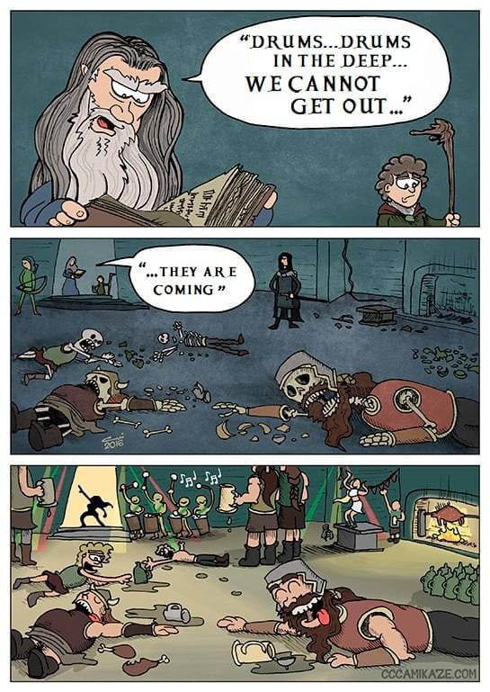 The dwarves partied too greedily and too deep - 9GAG