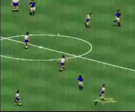 In FIFA93, players could avoid cards by running away because the referee had to physically chase them.