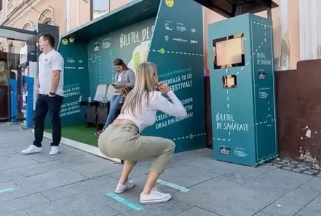 In Romania, passengers can pay for a bus ticket by doing 20 squats. A device counts the squats and then issues a ticket valid for a trip on the transport network. What do you think of this idea?