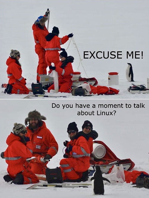 Linux people are like the Jehova Witness pushers