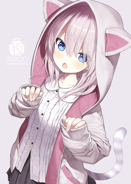 anime neko hoodie