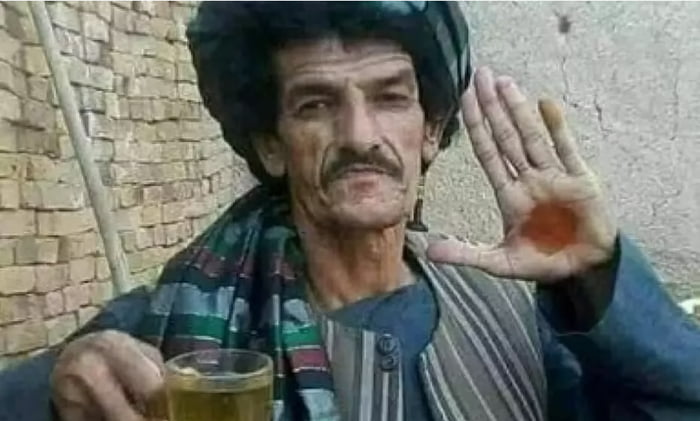 This is Afghanistan's Famous Comedian Nazar Mohammad AKA 'Khasha Zwan'. He was brutally killed by the Taliban for his satirical jokes on them. Until he died, he was still making jokes and shouting insults on the Taliban. What A LEGEND!