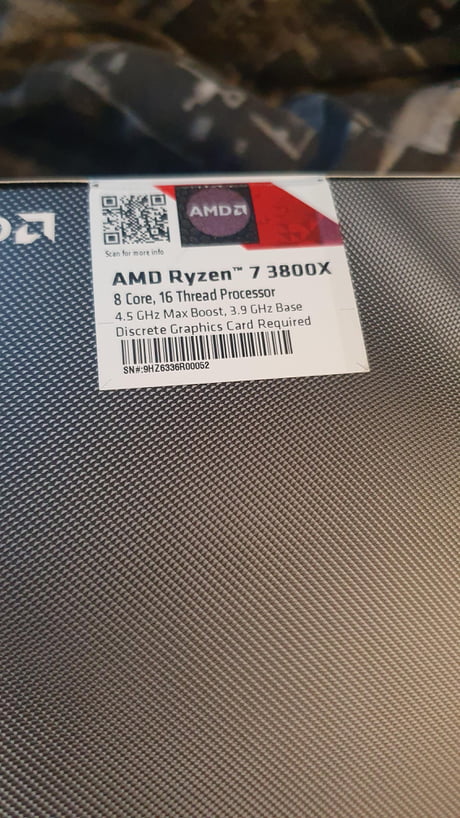 AMD Ryzen 7 3800X 4.5GHz CPU Grey