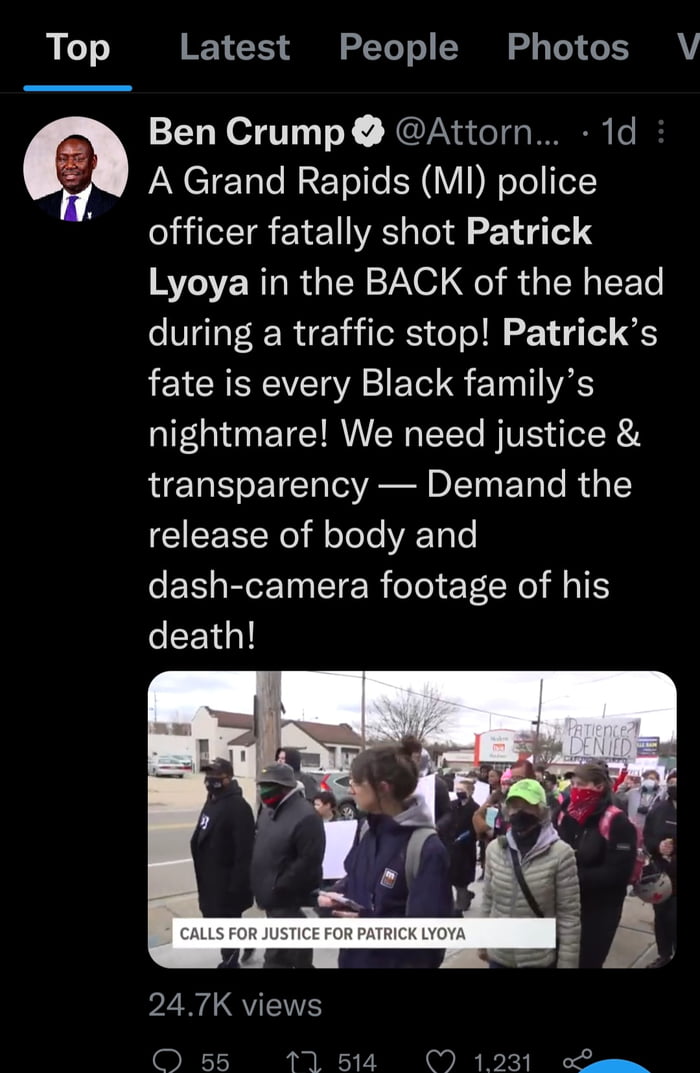 A Grand Rapids (MI) Police Officer Fatally Shot Patrick Lyoya In The ...