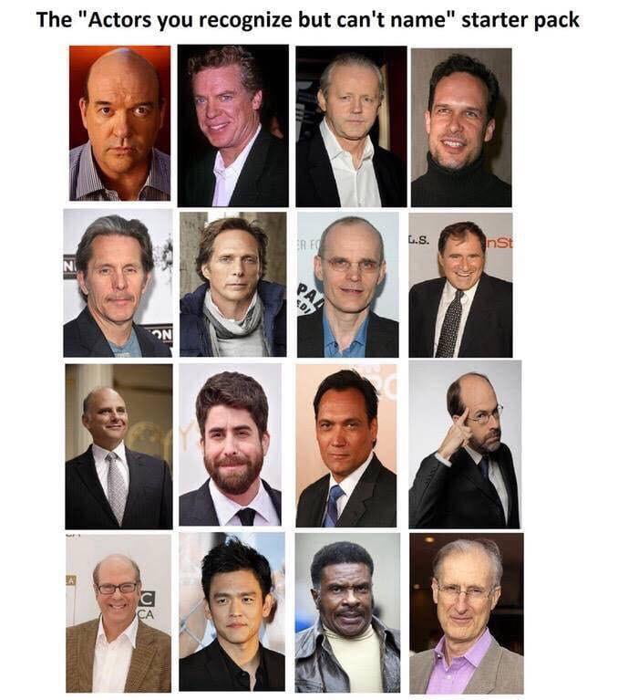 “Actors you recognize but can’t name” Starter Pack