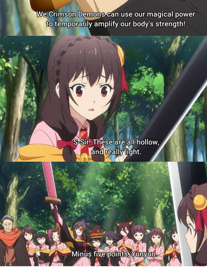 Why can't you just be normal Yunyun?! 9GAG