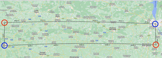 The missile which killed 2 Poles landed in Przewodów, Poland: 50.47099 lat, 23.93432 lon. The location has the latitude of Kyiv and longitude of Lviv. It’s possible someone might have entered the wrong coordinates in a case of erroneous targeting. Just sp