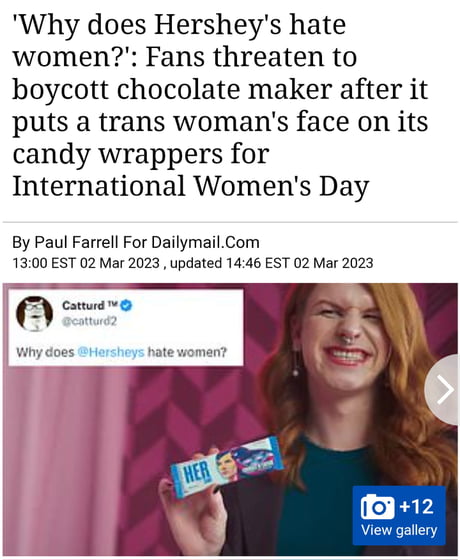 International Women's Day chocolate bar for men