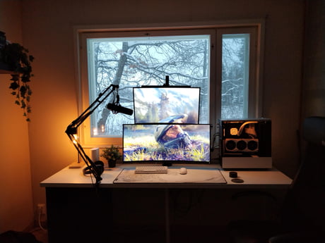 Stacked Monitor Setup For Work And Gaming R/battlestations, 47% OFF