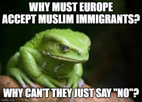 "Because it's WRONG to close our borders!" "It's WRONG to discriminate based on religion!" But WHY is it wrong? Why shouldn't a nation set restrictions to protect its way of life? Why can't Europe stand up and protect its identity?