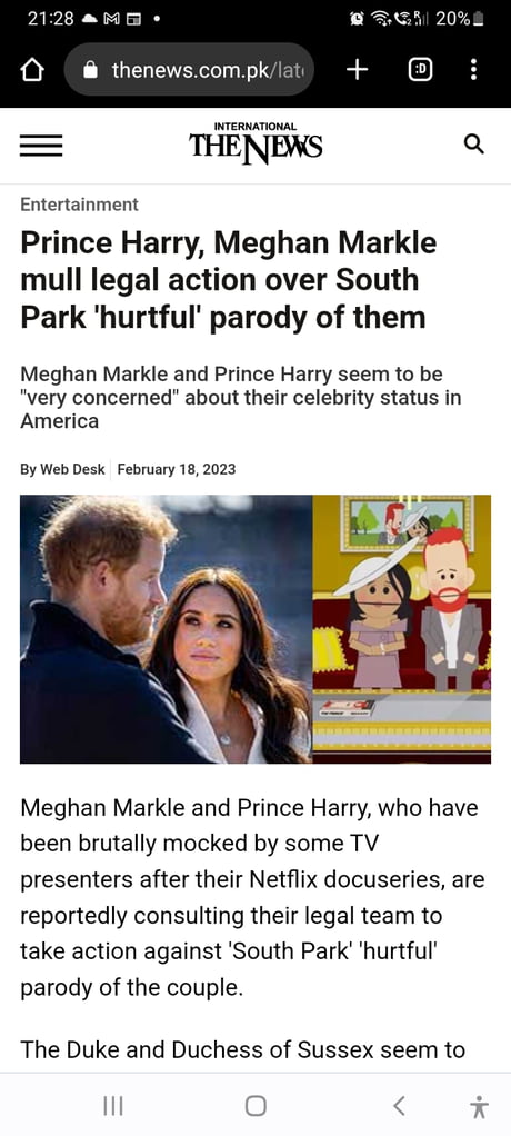 South Park's Harry and Meghan parody proves one thing