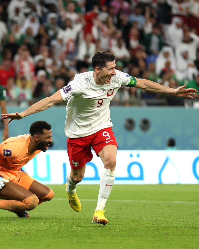 Robert Lewandowski Finally Scores In A World Cup Game 9gag