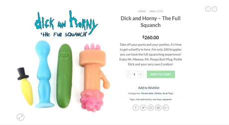 Found these R&M themed sex toys.... - 9GAG