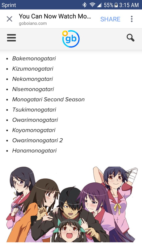 How to watch Monogatari in order