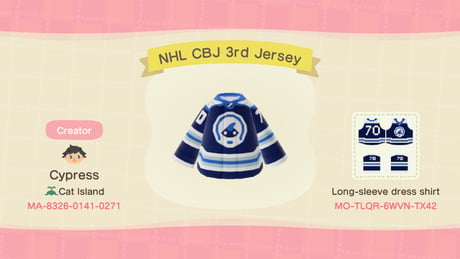 Animal crossing deals nhl jerseys