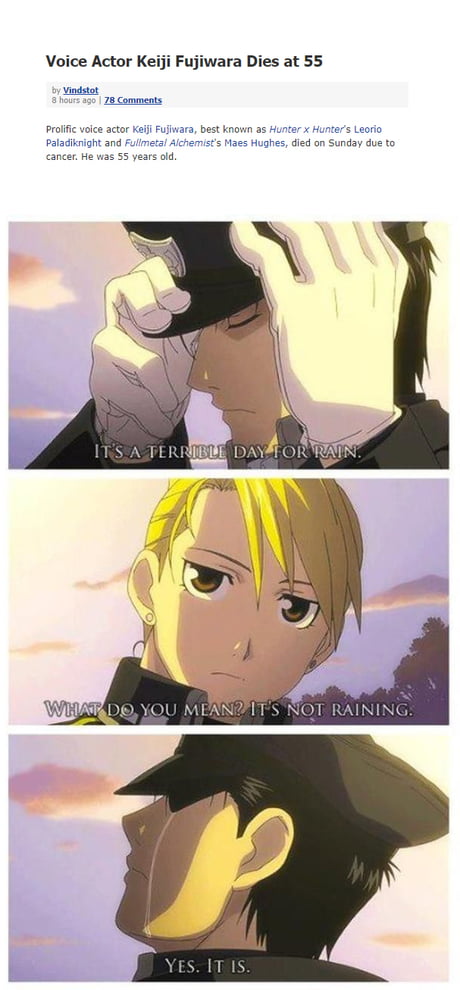 Fullmetal Alchemist - Press F to pay respects