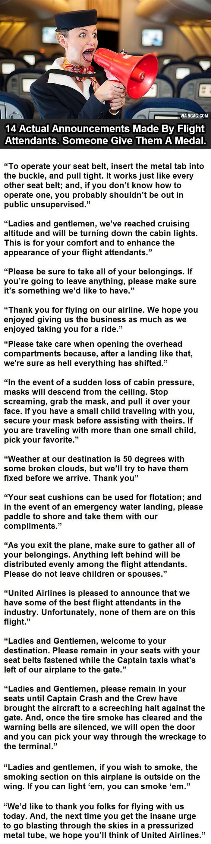 14 Actual Announcements By Flight Attendants This Is How It Should Be   Ad6bDBN 700b V1 