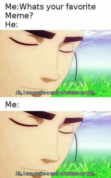 Ah I See You Re A Man Of Culture As Well 9gag