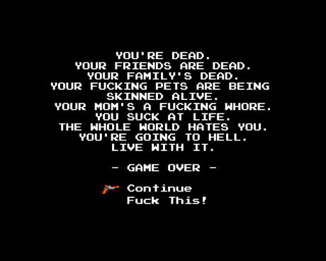 Best Game Over Screen Ever 9gag