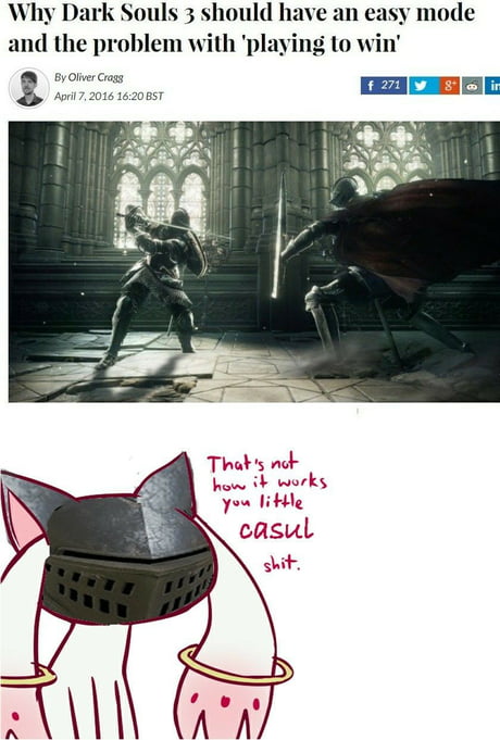 Just installed dark souls 3. can you give some tips how to git gud - 9GAG