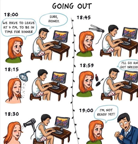 Men Vs Women 2 Getting Dressed 9gag