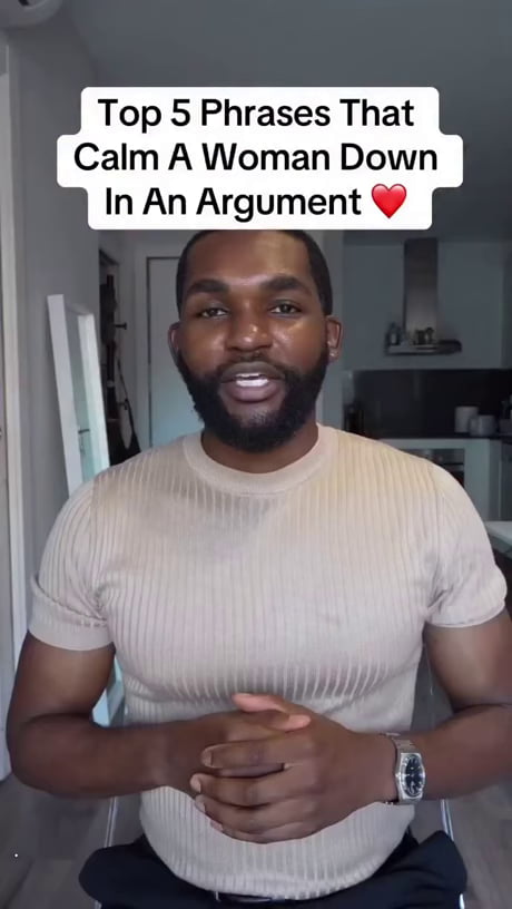 Top 5 phrases to calm a woman