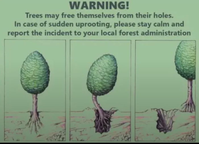 This Is Walking Palm But The Warning Sign Look Like Analogue Horror PSA this-is-walking-palm-but-the-warning-sign-look-like-analogue-horror-psa