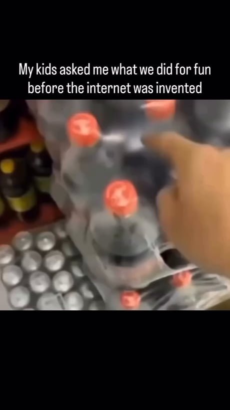 Back when we had to invent our own fun. Good times