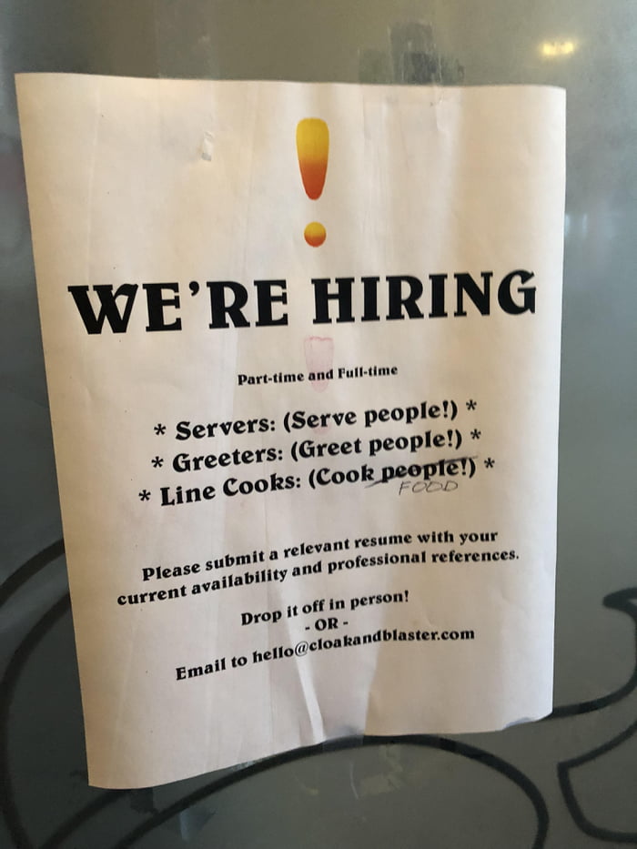 Hiring cannibals