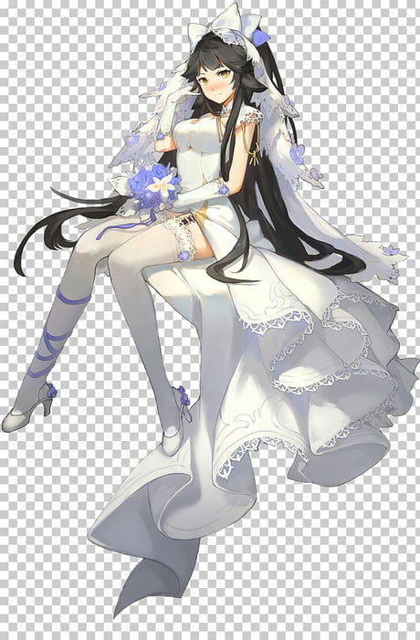 Since Atago get a Western Wedding Dress she want to try one too