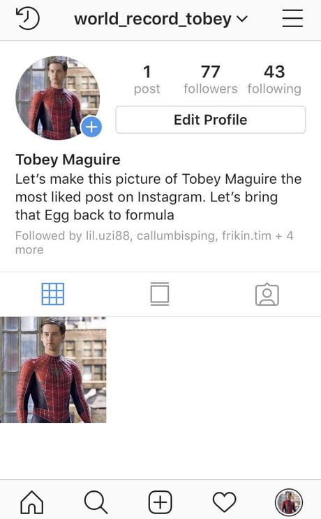 Tobey maguire ig