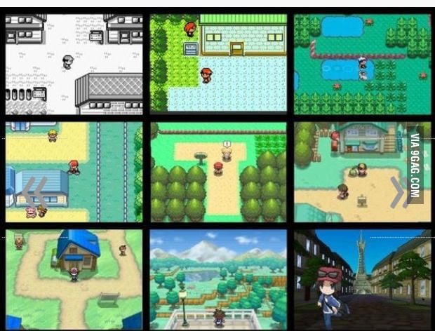 Pokemon games throughout the years - 9GAG