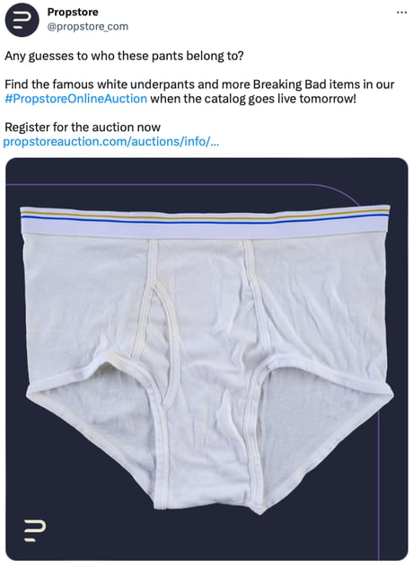 Iconic BREAKING BAD Underwear Sell for Over $30,000 - Nerdist