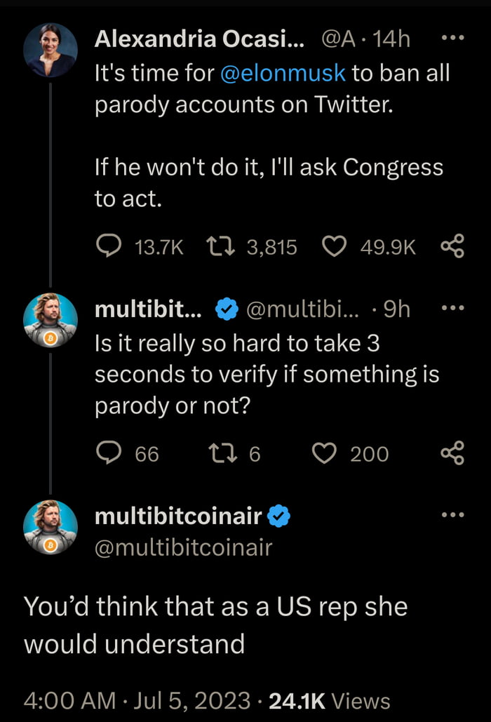 This tweet came from a parody account. I just died of Irony... 9GAG