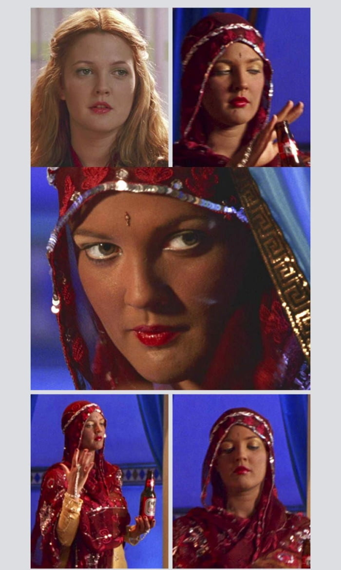 Remember that time Drew Barrymore did brown face in Charlie's Angels ...